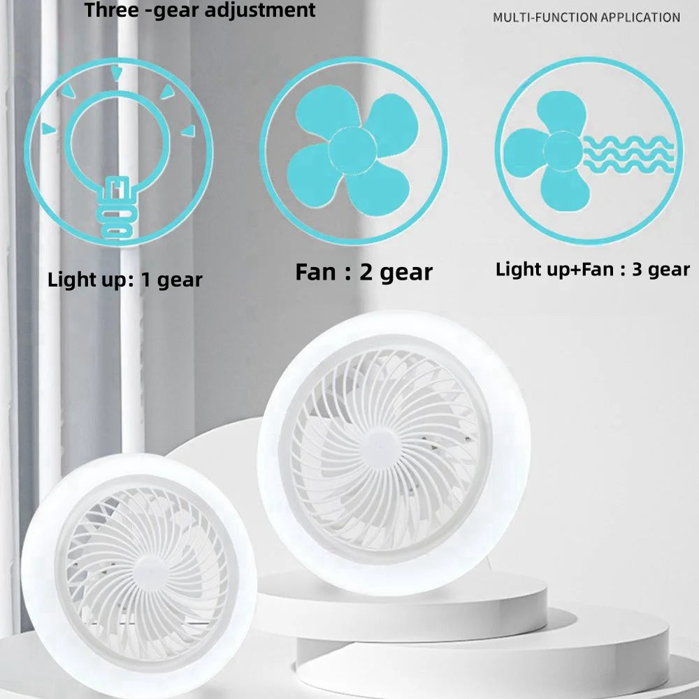 Smart 3-in-1 Ceiling Fan Light with Remote Control