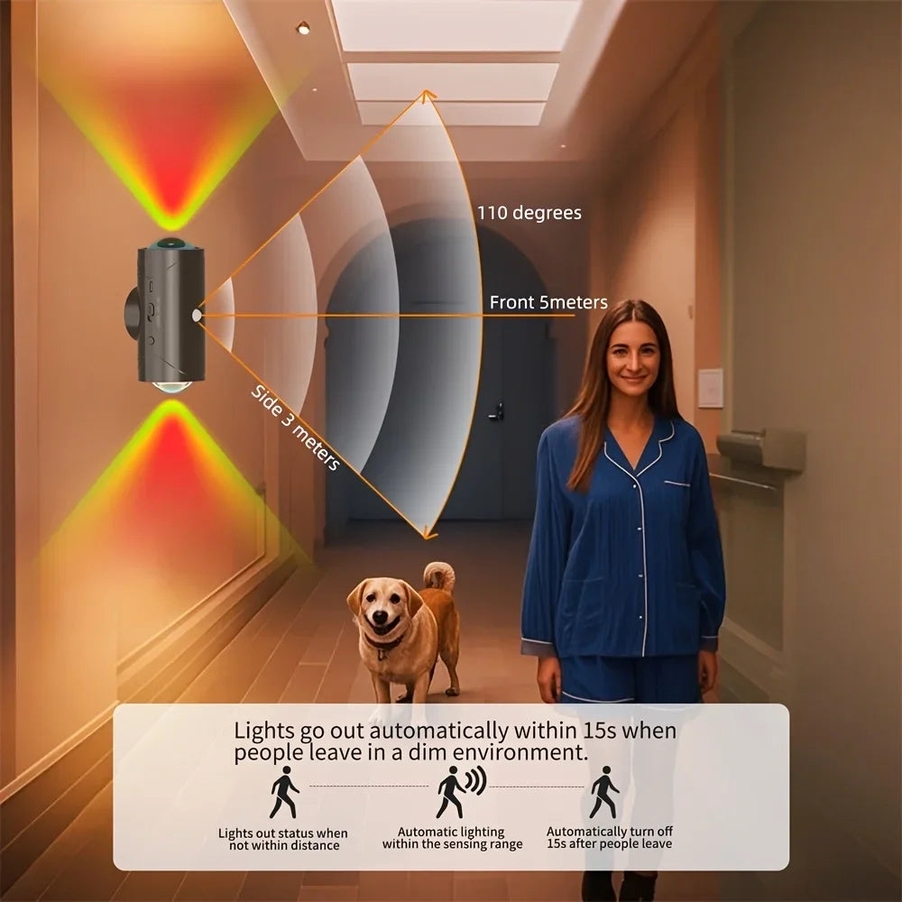 Smart Motion Sensor Night Light – RGB LED Lamp