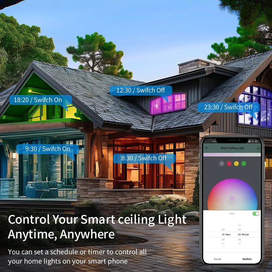 WiFi Smart LED Ceiling Lamp – 24W