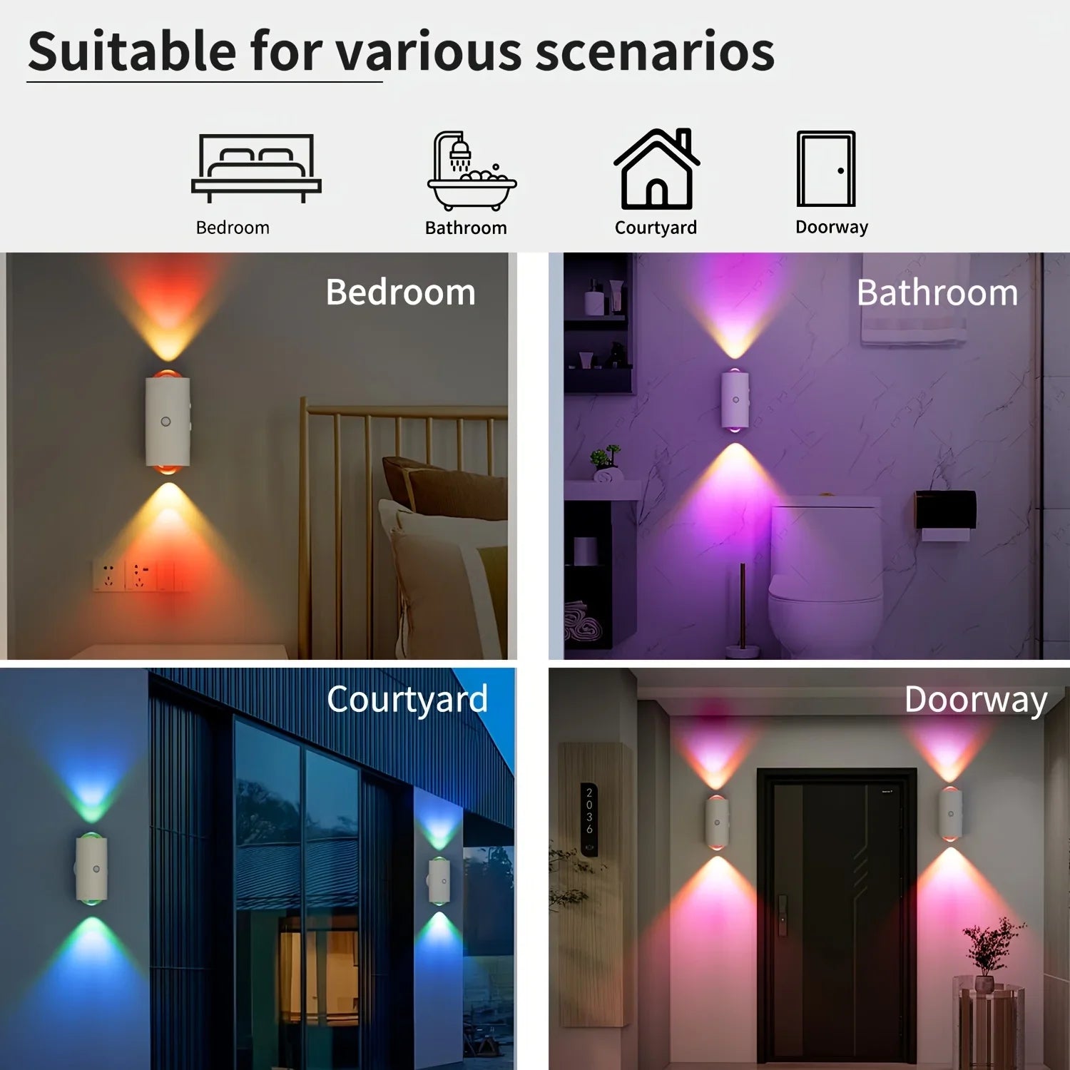 Smart Motion Sensor Night Light – RGB LED Lamp