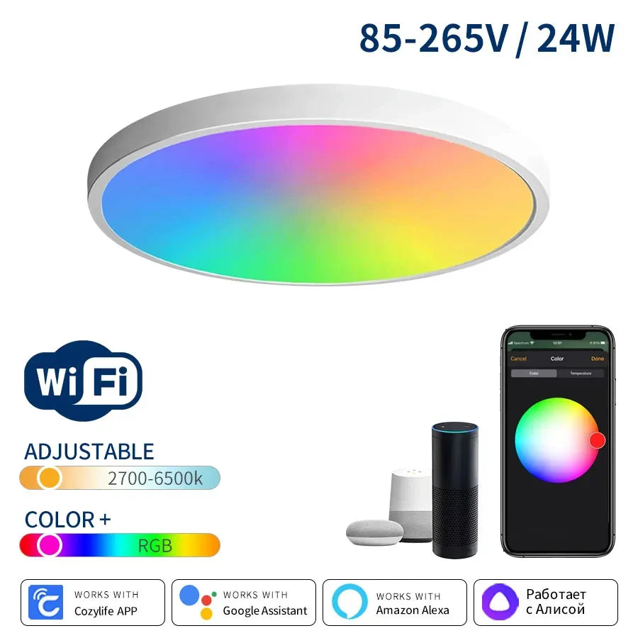 WiFi Smart LED Ceiling Lamp – 24W