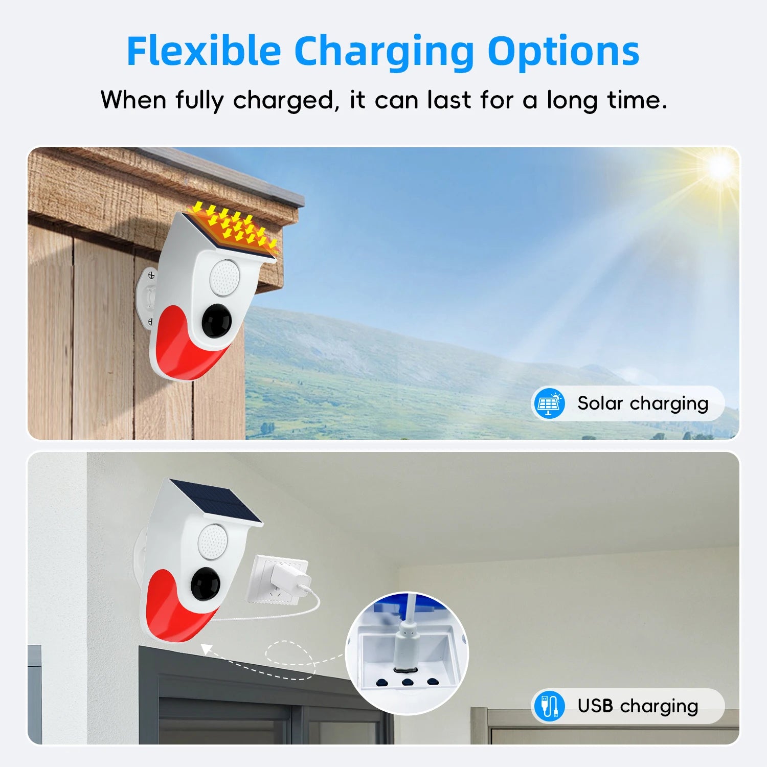 Smart Life Home Alarm CT90R – Solar & WiFi Powered PIR Sensor