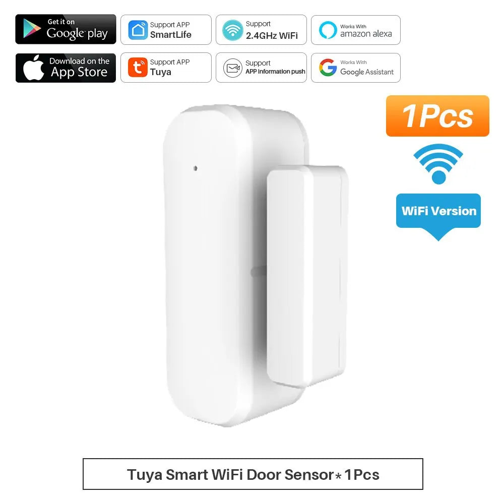 Elivco Tuya Smart WiFi Door & Window Sensor – Solar Powered