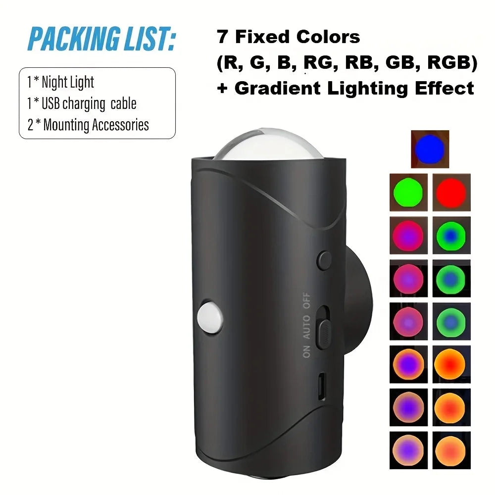 Smart Motion Sensor Night Light – RGB LED Lamp