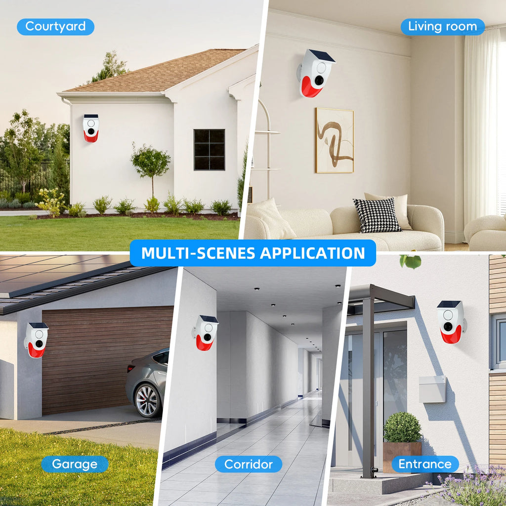 Smart Life Home Alarm CT90R – Solar & WiFi Powered PIR Sensor