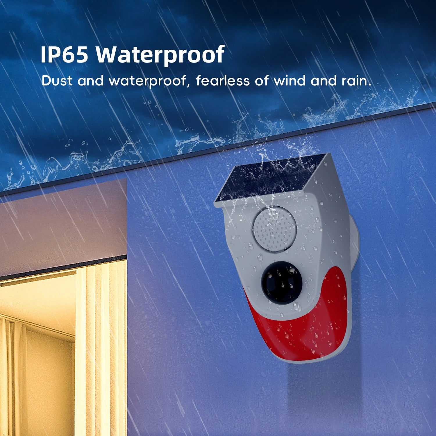 Smart Life Home Alarm CT90R – Solar & WiFi Powered PIR Sensor