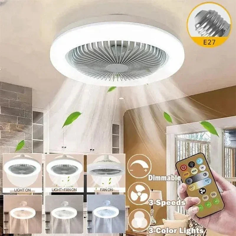 Smart 3-in-1 Ceiling Fan Light with Remote Control
